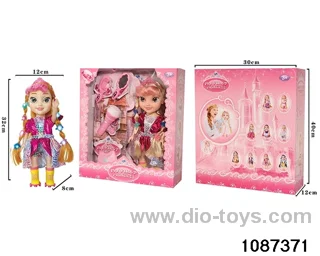 14 inch doll set W L/M in window box