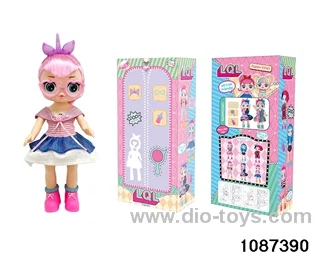 14 inch doll set with music in window box