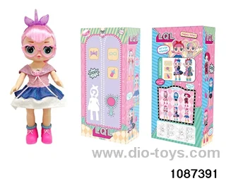 14 inch doll set W L/M in window box