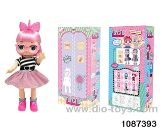 14 inch doll set W L/M in window box