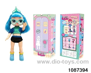 14 inch doll set with music in window box