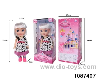 14 inch doll set W L/M in window box