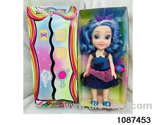 14 inch doll set W L/M in window box