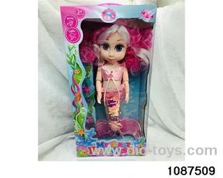 14 inch doll set W L/M in window box