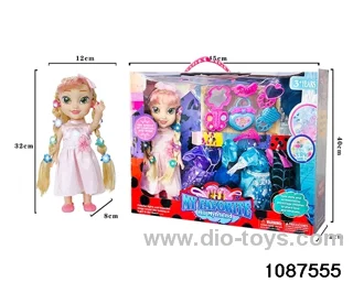 14 inch doll set W L/M in window box