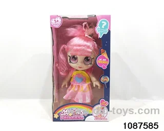 Dolls with four barrels in window box