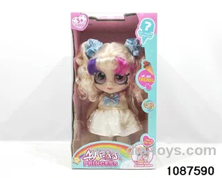 Dolls with four barrels in window box