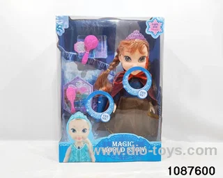 14 inch doll set in window box