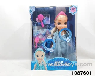 14 inch doll set in window box