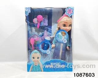 14 inch doll set in window box