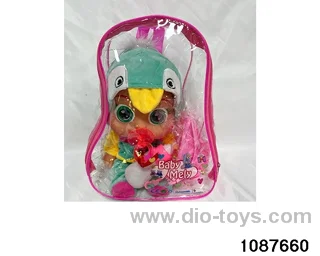 Doll set with four voices in PVC packsack