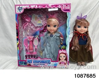 14 inch doll set with music in window box