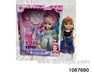 14 inch doll set W L/M in window box