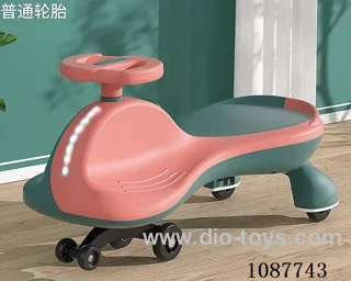 Children's twist car black ordinary wheel