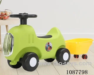 Children's four-wheel scooter + rear bucket
