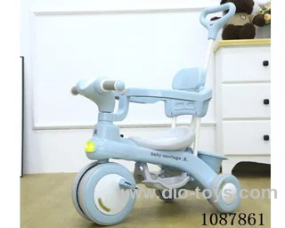 Pushpedal tricycle for children