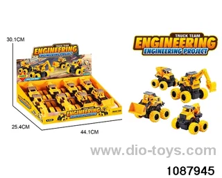 Engineering Stunt Vehicle in 8pcs display box
