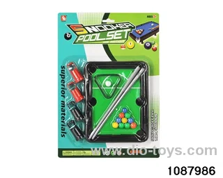 billiard table in Blister card