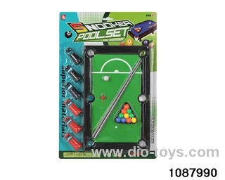 billiard table in Blister card