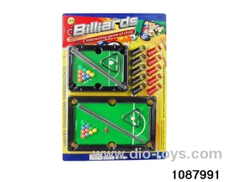 billiard table in Blister card