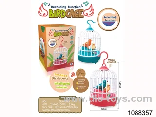 Voice-activated recording birdcage included battery