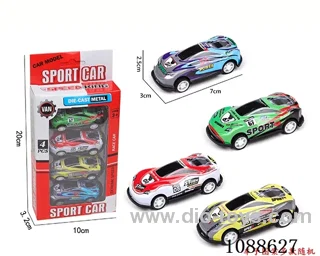 pull back alloy car 4PCS