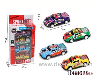 pull back alloy car 4PCS
