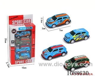 pull back alloy car 4PCS
