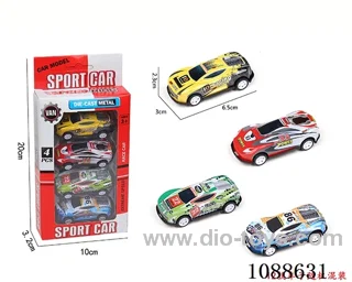 pull back alloy car 4PCS