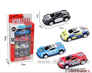 pull back alloy car 4PCS