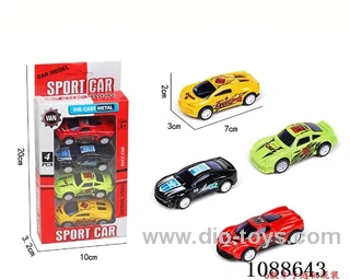 pull back alloy car 4PCS