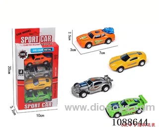 pull back alloy car 4PCS
