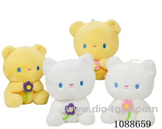 Cherry blossom sitting bear doll