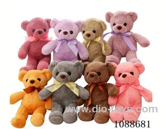 Silk scarf bear doll