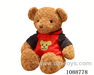 60CM red hoodie teddy bear doll