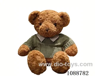 70CM green sweater shirt teddy bear doll