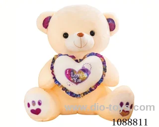 30CM beige white cuddle Teddy bear doll