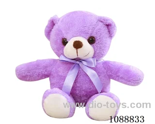 30CM purple scarf teddy bear doll