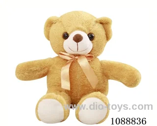 30CM light brown scarf teddy bear doll