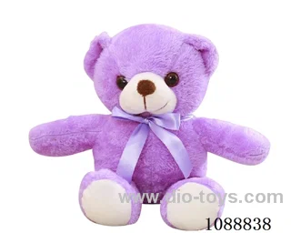 35CM purple scarf teddy bear doll