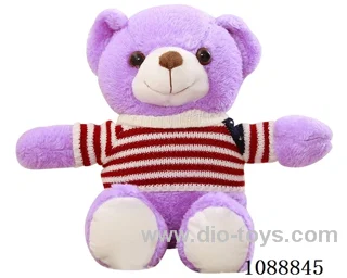 35CM purple sweater teddy bear doll