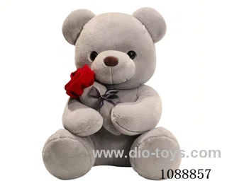 45CM brown rose bear doll