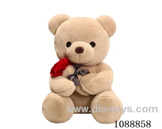 45CM grey rose bear doll