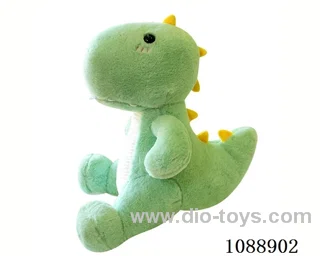 25CM green one-horned dinosaur doll