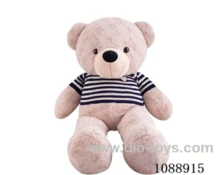 94CM black sweater light brown teddy bear doll