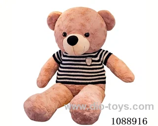 70CM black sweater dark brown teddy bear doll