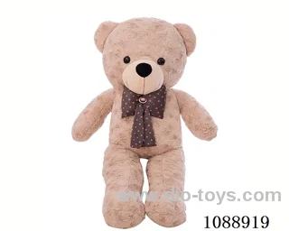 94CM bow tie light brown teddy bear doll