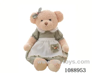 45CM green skirt bear doll