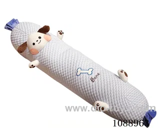 140CM dog ice bean long throw pillow doll