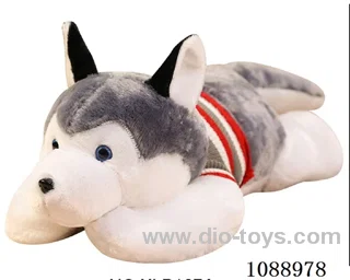 70CM wool Husky throw pillow doll